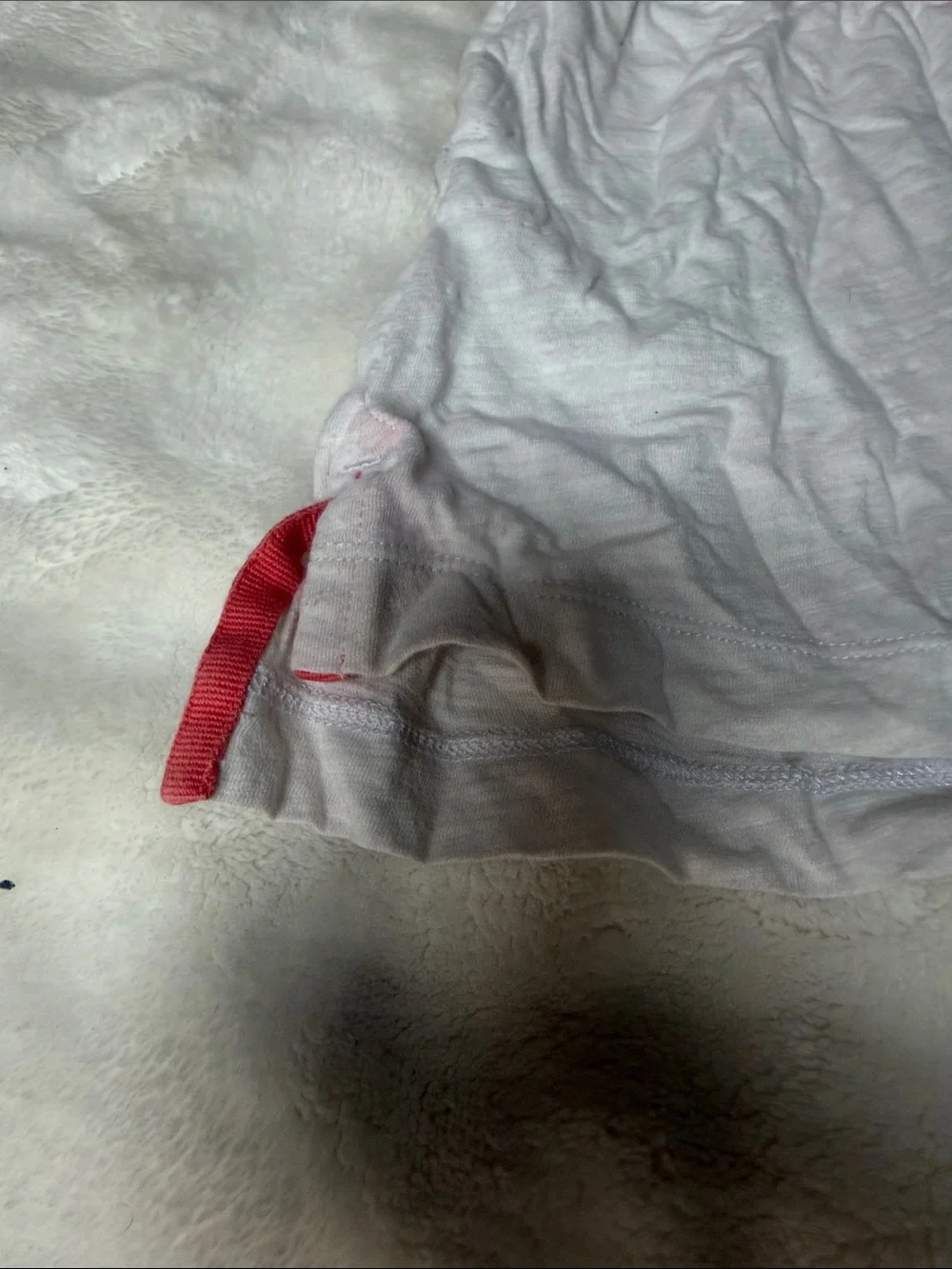 GAP White Cover-Up with Coral Trim